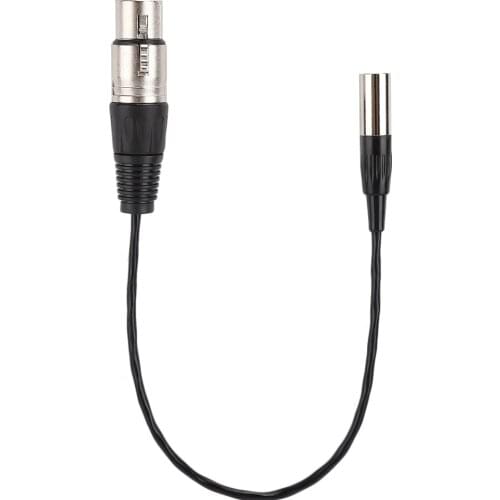 Mini XLR 3pin Male To XLR 3pin Female Audio Cable​​ Aluminum Foil Shielded Copper Wire Audio Line Cable​​ For Microphone Cameras