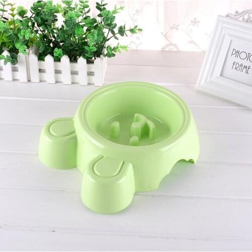 Dog Bowl Pet Slow Feeder Non-slip Cat Dog Food Water Feeder Travel Portable Feeding Bowls Puppy Doggy Food Container для собак