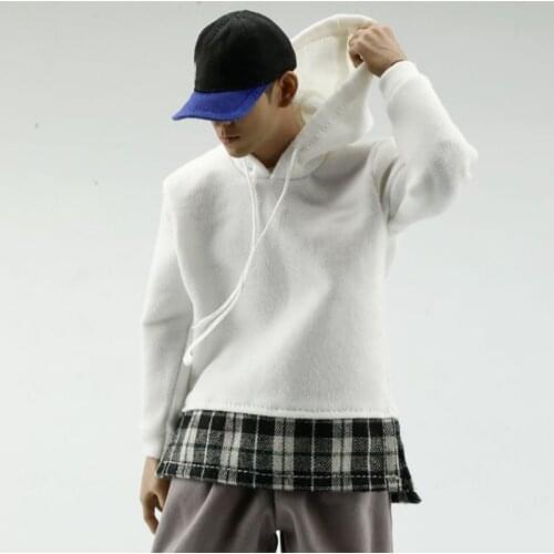 1/6 Scale Soldier Toy Model Trend Casual Hip-hop Fake Two-piece Plaid Top Model Toy Is 12" Action Figure Body Doll Accessory