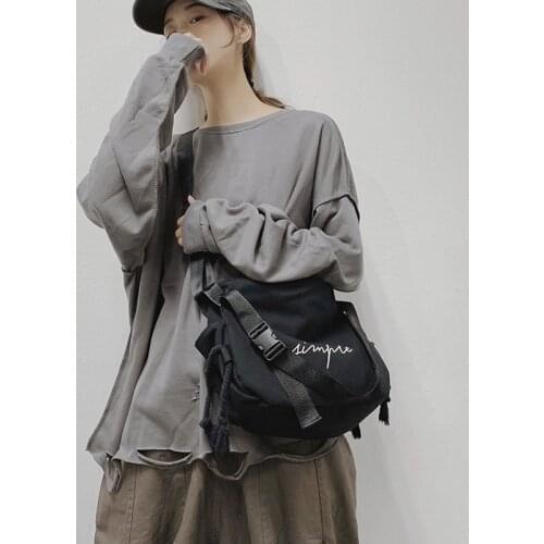 Fashion Streetwear Women' Chest Bag Oxford Casual Canvas Tactical Shoulder Crossbody Bag Functional Travel Waist Packs Bag