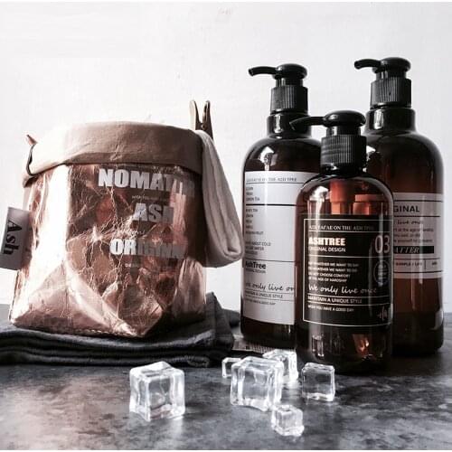 250ml 500ml Nordic Bath Shampoo Storage Jars Bottle Scandinavian Liquid Lotion Bottle Travel Storage Bottle dispenser for bottle