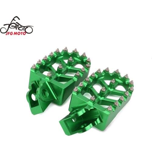 Motorcycle CNC Footrest Footpeg Foot Pegs For KAWASAKI KX65 KX80 KX85 KX100 KX 65 80 85 100 For Suzuki RM65 RM100 RM 65 100