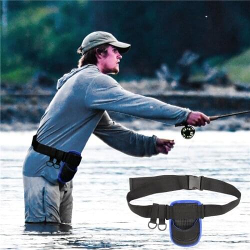 Portable Oxford Cloth Easy Carry Fishing Rod Waist Belt Cover Fishing Lure Bag Rod Holder Waist Pack Leg Bag Fish Tackle