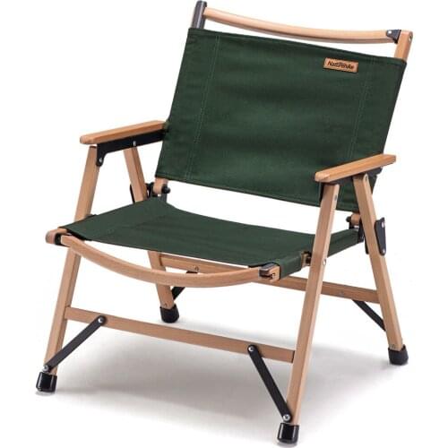 Naturehike Outdoor Leisure Chair Portable Ultralight Camping Fishing Picnic Chair Folding Wooden Chair Grain Nap Beach Chair