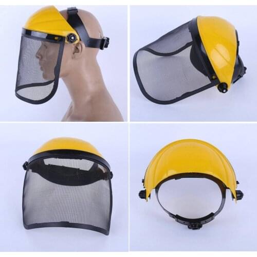 Rofessional Forestry Safety Helmet Hat with Full Face Mesh Visor for Logging Brushcutter Forestry Protection