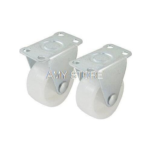 Industrial Equipment 1.5" Single Wheel Flat Top Plate Fixed Roller Caster