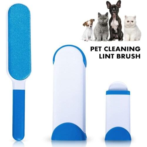 3 in 1 Dog Comb Tool Pet Hair Remover Brush Cat Dog Fur Brush Base Double-Side Home Furniture Sofa Clothes Cleaning Lint Brush