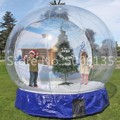 Christmas Inflatable Snow Globe For Christmas Decorations,Bubble Photo Booth Dome Tent Cheap Price Photo Booth 2m/3m/4m