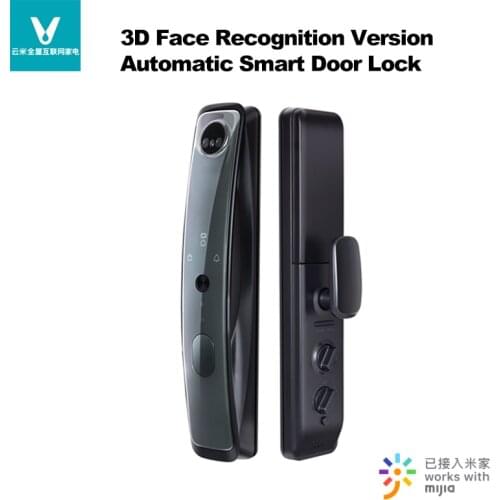 New Viomi 3D Face Recognition Smart Door Lock Bluetooth Unlock With Camera Fingerprint IC Card Password Works With Mijia App