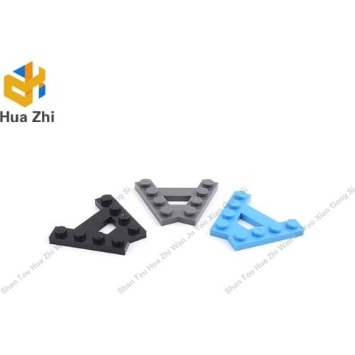 "Building Blocks Parts 15706 10PCS Plate Special 4 Stud 45degrees Angle Plate LEGOING MOCS Education"