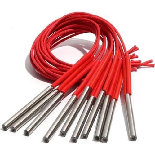 10PCS 9mm 38~48mm 201 Stainless Steel Cartridge Heater 110V/220V/380V 80W/90W/100W Cylindrical Electric Heating Tube