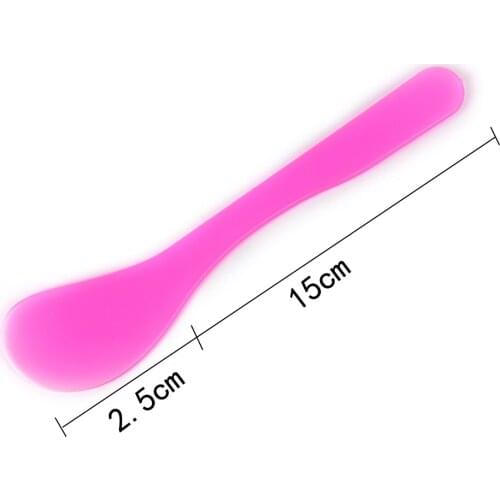 17.5cm 10Pcs New Cosmetic Spatula Plastic DIY Women Girls Facial Mask Makeup Tools Mixing Spatulas Spoon Stick