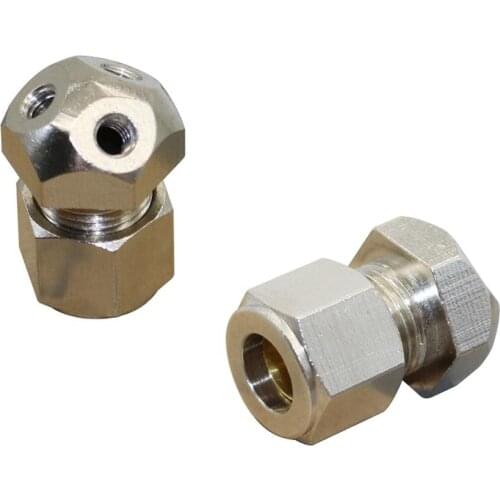 3 Nozzles Seat 3/8" Slip Lock Connector 3/16" Thread Interface Misting Nozzle Holder 9.52mm Hose Quick Connecting Coupling 3pcs
