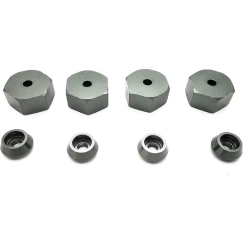 4PCS 5mm to 12mm Metal Combiner Wheel Hub Hex Adapter for WPL D12 C24 C34 B24 B36 MN D90 D99 RC Car Upgrade Parts