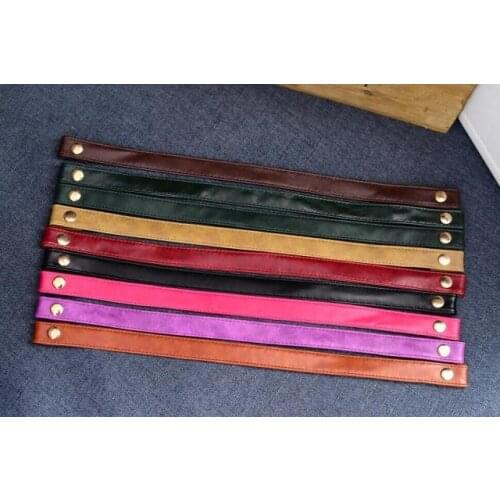 Bag Parts Accessories leather Fashion simple short handle Removable bag strap belt 50cm length 2.5cm width DIY handbag