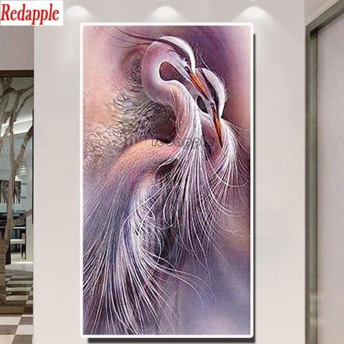 Big size Diamond Painting Red-crowned crane art pattern Diamond Embroidery 5D,diy Cross Stitch,Mosaic Diamond picture,home decor