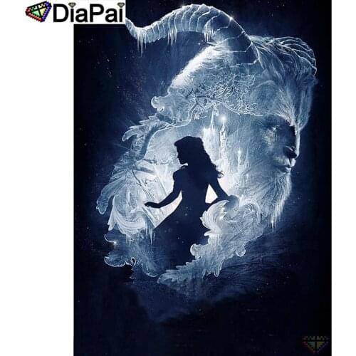 DIAPAI 5D DIY Diamond Painting 100% Full Square/Round Drill "Beauty sheep" Diamond Embroidery Cross Stitch 3D Decor A21776