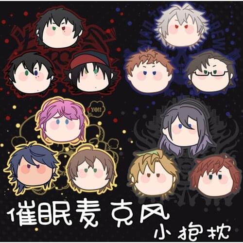 Anime Division Rap Battle Hypnosis Mic Ramuda Ichiro Yamada Short Plush Doll Dango Round Pillow Cute Toys Cushion Cartoon Gifts