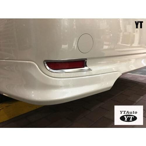 Auto rear fog light cover lamp bezel for toyota estima previa 2016,ABS chrome ,2pcs