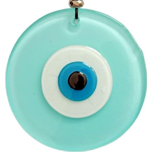 Turquoise Color Evil Eye Bead Handmade Wall Ornament