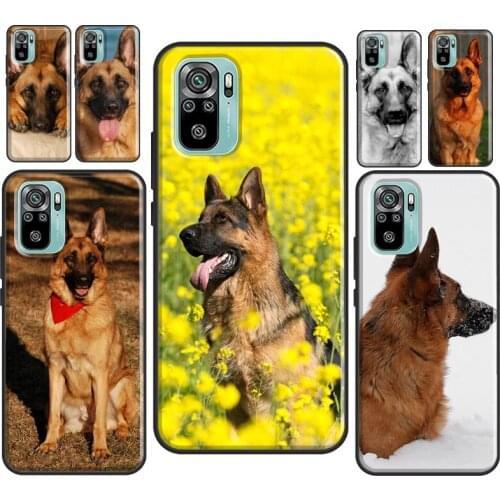 German Shepherd Dog For Xiaomi Redmi Note 10 9 Pro 7 8T 9S Note 8 Pro Case For Redmi 9A 9 9C 9T K40 Coque