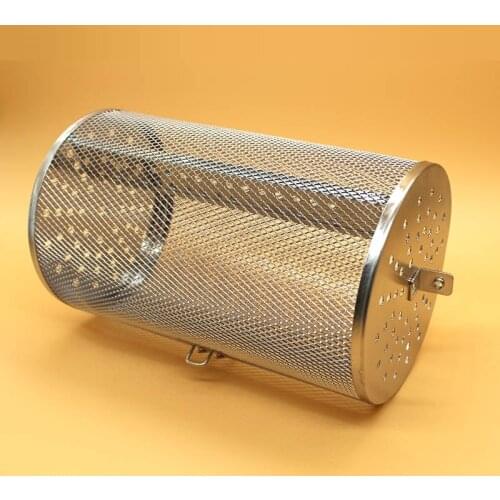 Rotisserie Grill Basket stainless steel for oven green coffee roaster grinder maker filter BBQ peanut bean roasting machine mesh