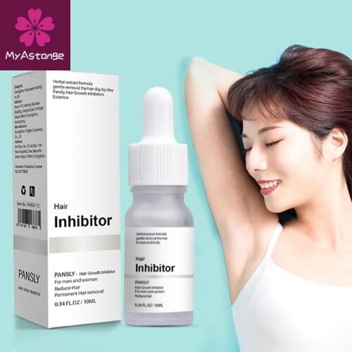 Pansly Hair Removal Inhibitor Oil Permanent Depilatory Armpit Beard Legs Pubic Bikini For Body Face Cream