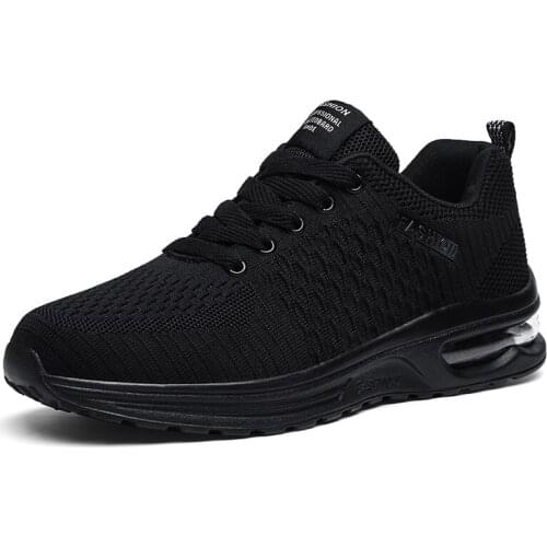 Big Size 38-47 Men Shoe Air Cushion Male Sneakers Breathable Mesh Running Man Shoes Lace Up Jogging Trainer Outdoor Walking Gym