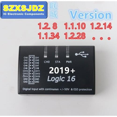 Logic16 saleae16 1.2.10 1.2.14 1.2.17 USB 100M logic analyzer ARM FPGA decoder tool 2019