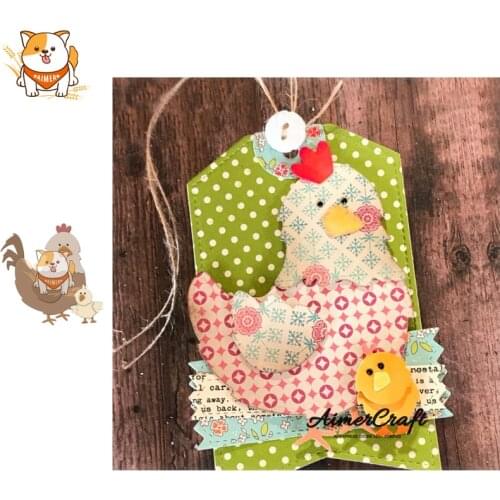 Hen Chicken Animal Metal Cutting Dies Scrapbooking Stencil For DIY Paper Card Decorative Embossing Die Cut Craft Dies New 2019