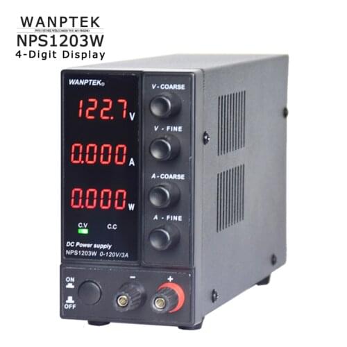 Mini power supply NPS1203W DC power supply 4digit display Adjustable 0-120V 0-3A Laboratory Power Supply For Phone PC Repair