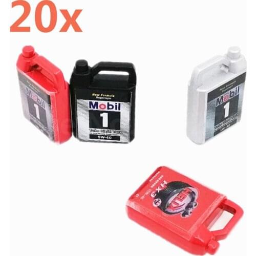 20Pieces Simulation Metal Engine Oil Barrel Model For 1/10 RC Crawler Car TRX4 Defender Bronco RC4WD D90 D110 Axial Scx10 90046