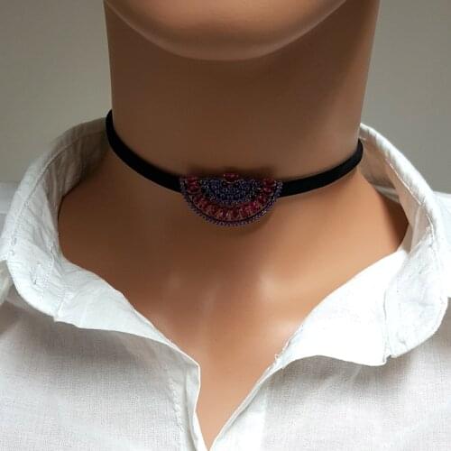 Fashion Choker Necklace 925 Sterling Silver for Women Necklace Made in TURKEY