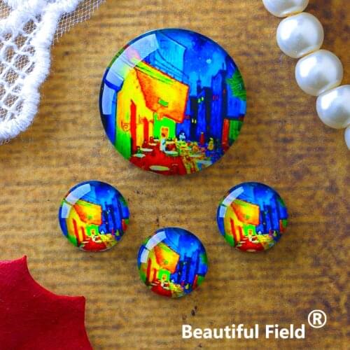 12mm 25mm 14mm 16mm 18mm 20mm Photo Glass Cabochons Round Cameo Set Handmade Settings Stone Painting MKMO852
