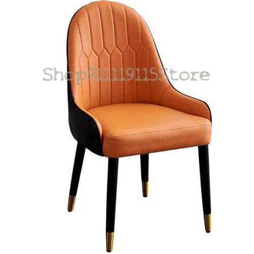 Nordic Style Light Luxury Dining Chair Modern Simple Back Chair Net Red Negotiation Manicure Chair Family Restaurant Hotel Stool