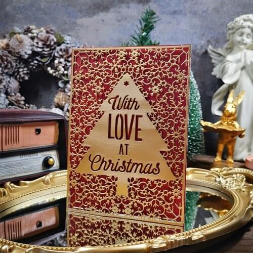Panalisacraft Big Christmas Tree background Metal Cutting Dies Craft Dies Scrapbook Card Making Album Embossing Stencil Die cut