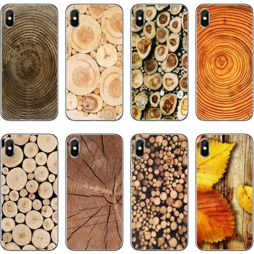 Natural Wood Tree Growth Ring Silicone Phone Case For Huawei P30 P20 Pro P10 P9 P8 Lite Y5 Y6 Y7 Y9 Prime P Smart Plus 2018 2019