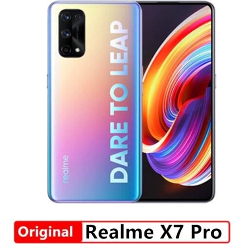 New Realme X7 Pro 5G Smart Phone 120Hz Flash Screen 6.55 Amoled Screen 65W Super Charer 6400W IMX686 Camera NFC Media Tek 1000