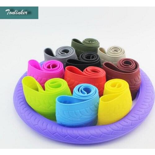 Tonlinker 1 pcs car styling Soft Silicone Car 38cm Steering Wheel Cover Anti-slip Four Seasons General Silica Gel Wheel Cover