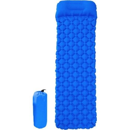 Camping Sleeping Pad Inflatable Air Mattresses Outdoor Mat Furniture Bed Ultralight Cushion Pillow Hiking Trekking