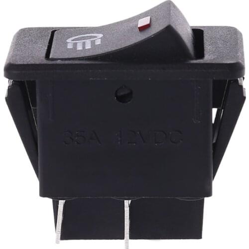 A5KD 12V 35A Universal Car Fog Light Rocker Switch Red LED Dash Dashboard 4Pins