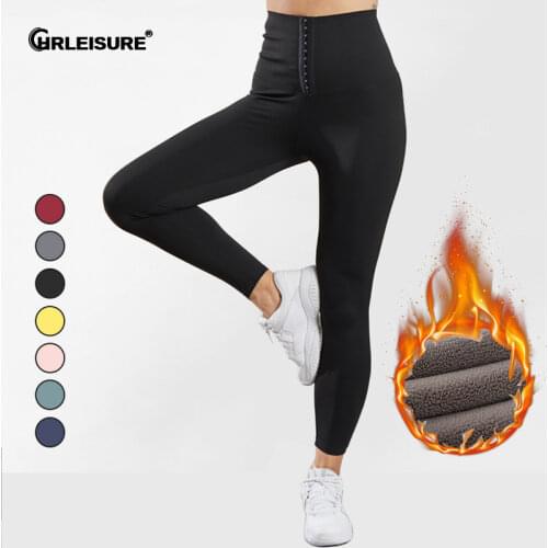 CHRLEISURE Women Fitness Legging High Waist Warm Leggings Gym Push Up Sports Leggings Ladies Sexy Slim Workout Elastic Leggings