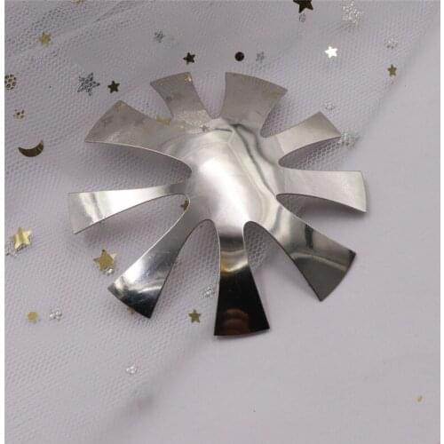 7.5cm 9 Sizes Nail Art Template French Armor Shaped Steel Plate Model Gel Polish DIY Manicure Crystal Nails Design Stamping Tool