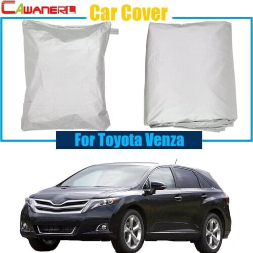 Cawanerl Car Cover UV-Anti Rain Snow Sun Resistant Protector Cover Dustproof For Toyota Venza