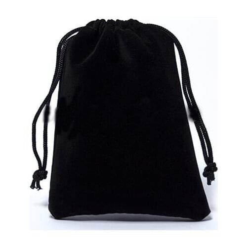 High Quality 1Pcs 12x16cm Velvet bag Drawstring Pouch Jewelry gift bag Christmas Wedding gift pouch Velvet jewellery Pouches