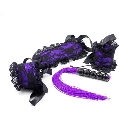 Erotic Sex Toys Bondage Sets Blinder Handcuffs Whip Fetish Tools for Couples Adult Games Sex Sets for Women