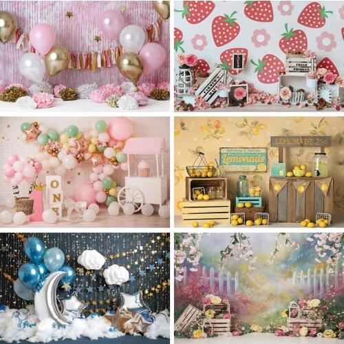 1st Birthday Backdrop Newborn Baby Shower Background For Photography Anniversaire Photo Studio Photophone Photozone Decoration