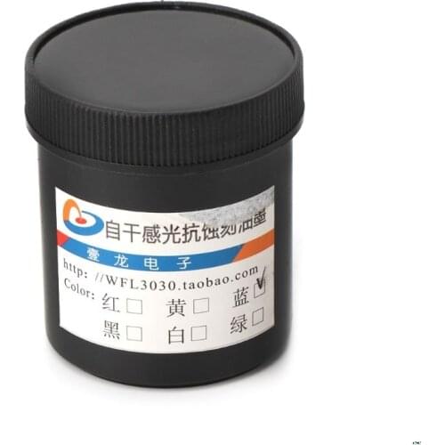 Photoresist Anti-etching Blue Ink Paint For DIY PCB Dry Film Replacement 100g