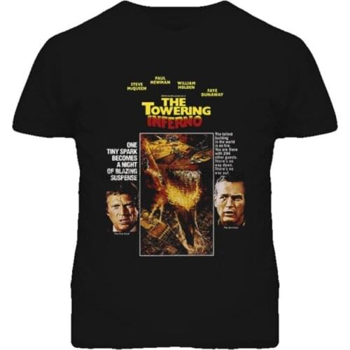Holden McQueen Newman The Towering Inferno Movie T Shirt