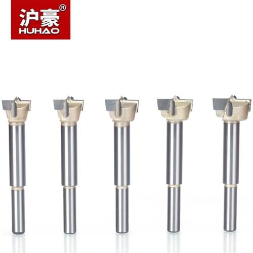 HUHAO 2pcs/lot Woodworking Drill Bits 12mm-80mm Forstner Tips CNC Tools Hole Saw Cutter Hinge Boring Tungsten Carbide Cutter